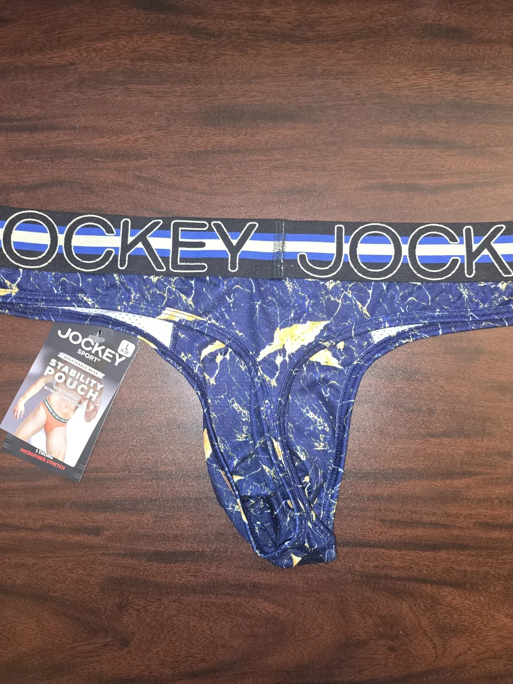 Jockey Men's Sport Stability Thong - Large